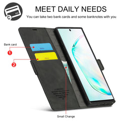 LC.IMEEK Strong Magnetism Ultra-thin Horizontal Flip Shockproof Matte TPU + PU Leather Case with Holder & Card Slots & Wallet, For Samsung Galaxy Note10, For Samsung Galaxy Note10+, For Samsung Galaxy Note20 Ultra, For Samsung Galaxy Note20