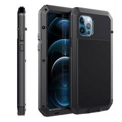 Shockproof Waterproof Silicone + Zinc Alloy Protective Case, For iPhone 12 / 12 Pro