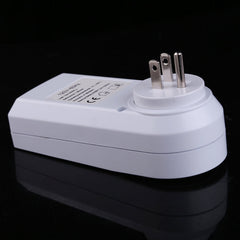 AC 120V Smart Home Plug-in Programmable LCD Display Clock Summer Time Function 12/24 Hours Changeable Timer Switch Socket, US Plug, AC 120V US Plug