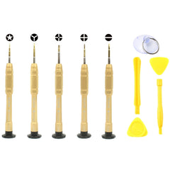 JF-8140 10 in 1 Metal + Plastic iPhone Dedicated Disassemble Repair Tool Kit, 10 in 1