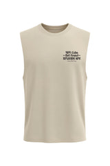 XAPE Error 404 Drop Arm Tank Top - Sand