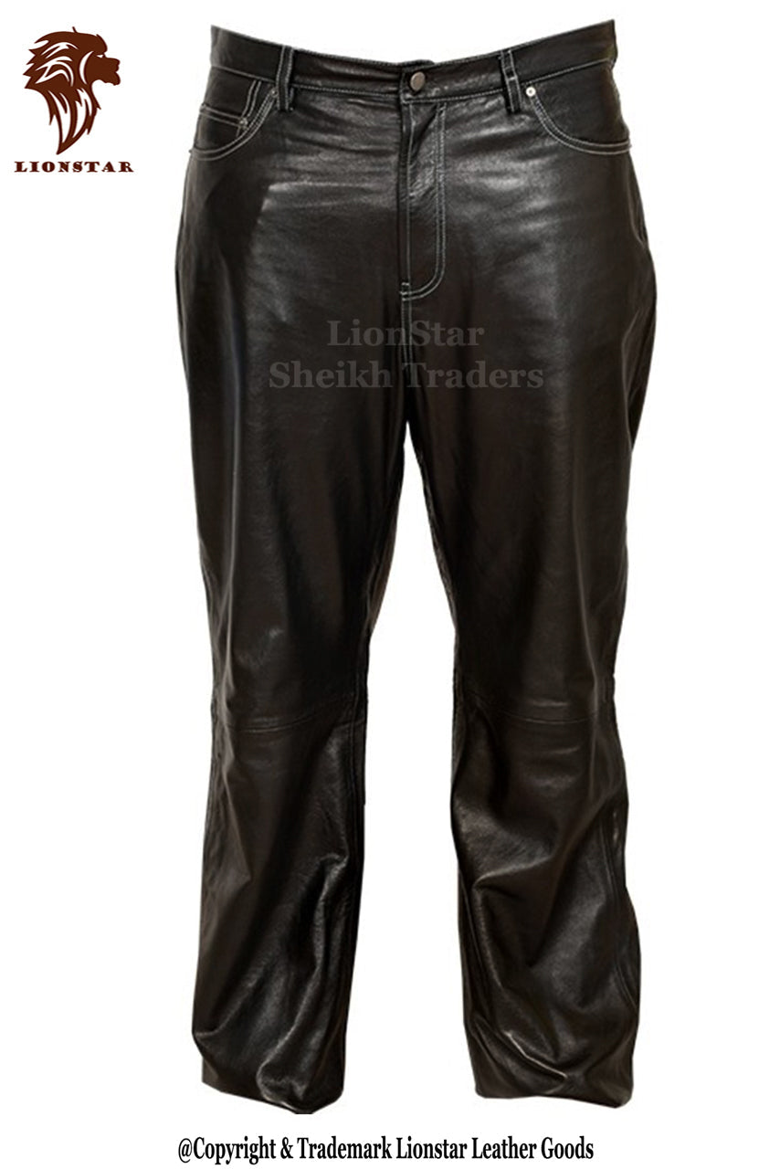 Men's Supreme Sheepskin Leather Pants | Premium Classic Fit | Soft & Comfortable