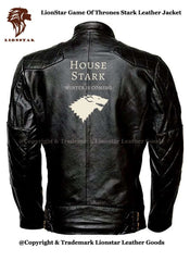 Men's Game of Thrones Sigil Leather Jacket | Sheepskin Biker Style | Premium Quality