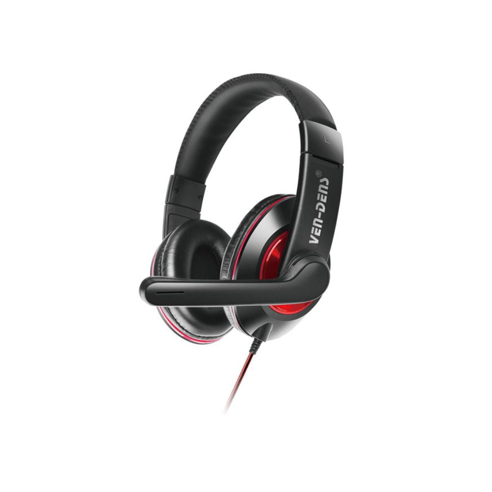 Phone Base gaming headset with wired noise-cancelling mic, adjustable headphones for PC, PS4, and Xbox gaming.