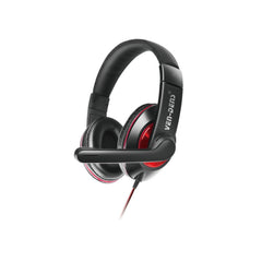Phone Base gaming headset with wired noise-cancelling mic, adjustable headphones for PC, PS4, and Xbox gaming.