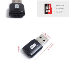 Eliteridegear Kawau Micro SD Card Reader 2.0 USB adapter with TF card slot, supporting up to 128GB for computers.