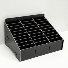 Wooden Multi-cell Mobile Phone Film Stand Desktop Display Rack, 30 Grids, Size: 31.5x23.5x18.5cm, 30 Grids, Black, 30 Grids, Pink, 30 Grids, Green