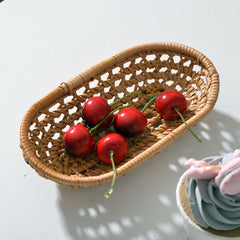 GP36 Rattan Braided Small Towel Holder Basket, Towel Holder Basket