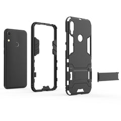 Shockproof PC + TPU Case for Huawei Y6 (2019), with Holder, For Huawei Y6 (2019), For Huawei  Y6 (2019)