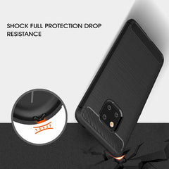 Brushed Texture Carbon Fiber Shockproof TPU Case for Huawei Mate 20 Pro, For Huawei Mate 20 Pro, For Mate 20 Pro