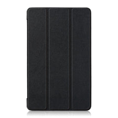 Custer Texture Horizontal Flip Leather Case for Huawei MediaPad M5 Lite 8 inch , with Three-folding Holder, For Huawei MediaPad M5 Lite