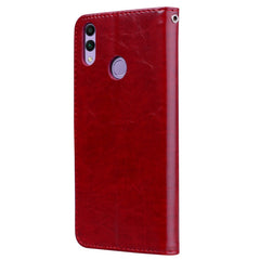 Business Style Oil Wax Texture Horizontal Flip Leather Case for Huawei Honor 8C, with Holder & Card Slots & Wallet, For Huawei Honor 8C