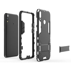 Shockproof PC + TPU Case for Huawei Honor 8C, with Holder, For Huawei Honor 8C