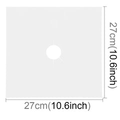 Gas Furnace Surface Ultra-thin Fibre Material Stovetop Protective Cleaning Pad, Size: 27*27cm, 0.08mm (Silver), 0.08mm