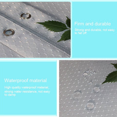 Thickening Waterproof And Mildew Curtain Honeycomb Texture Polyester Cloth Shower Curtain Bathroom Curtains,Size:200*200cm, Size:200*200cm