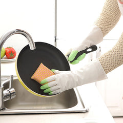 5 Pairs Sale Shark Housework Cleaning PVC Latex Gloves Waterproof Thicken Laundry Washing Gloves