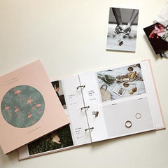 5 inch DIY Creativity Insert Type 3R Flushing Iron Ring Family Photo Album, 5 inch