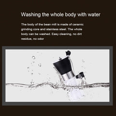 Portable Conical Burr Mill Manual Spice Herbs Hand Grinding Machine Coffee Grinder, Capacity: 36g, Portable Conical