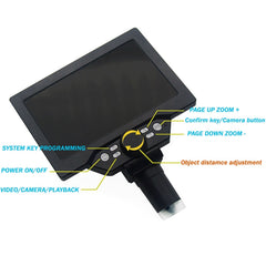 G1200 7 inch LCD Screen 1200X Portable Electronic Digital Desktop Stand Microscope, AU Plug, Lithium Battery EU Plug, Lithium Battery UK Plug, Lithium Battery US Plug, Lithium Battery AU Plug