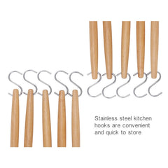kn082 10 in 1 Stainless Steel Kitchen Tool Hook Set, 10 in 1 Hook Set