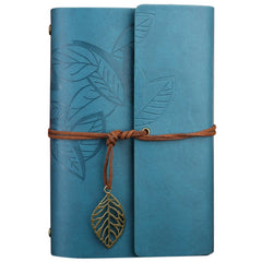 Creative Retro Autumn Leaves Pattern Loose-leaf Travel Diary Notebook, Size: M, M