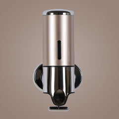Hotel Shower Manual Dispenser Wall Mounted Washing Liquid Shampoo Soap Bottle, Capacity: 500ml, 500ml/Gold, 500ml/Blue, 500ml/Purple, 500ml/Silver, 500ml/White, 500ml/Dark Red, 500ml/Green