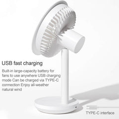 Original Xiaomi Youpin SOLOVE USB Charging Desktop Electric Fan Dormitory Office Mini Fan, with 3 Speed Control, SOLOVE