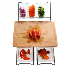Multifunctional Cutting Board + PC Box 5 PCS, 5 in 1 Cutting Board