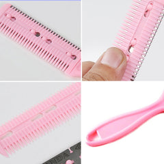 3pcs Hair Tools Double-sided Knife Hair Comb Hair Bangs Trimmer Thinning Device Hair Clipper,  Random Color Delivery, 10 PCS Random Color Delivery