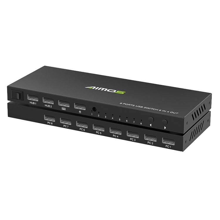 AIMOS AM-KM804 USB 8 In 4 Out Switch, AM-KM804