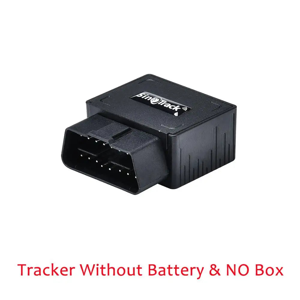 Eliteridegear OBD II GPS tracker with 16-pin OBD plug, car GSM GPS locator, compatible with iOS and Android apps.