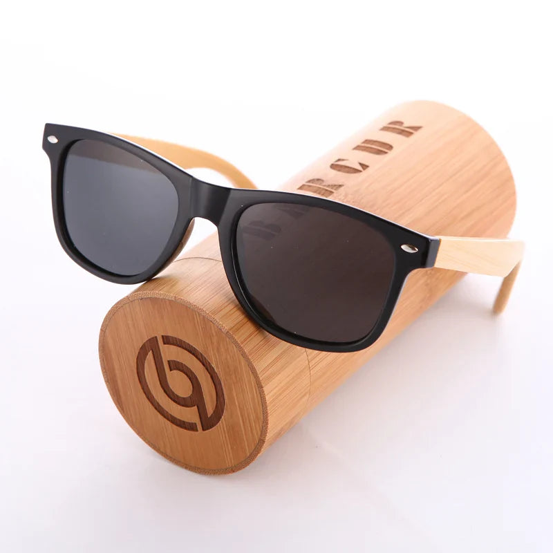 Adistore SUDOLE wood bamboo polarized UV400 vintage unisex driving sunglasses with tinted lenses and classic design.