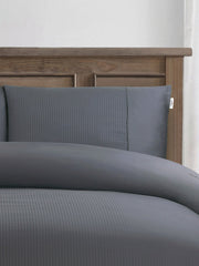 Pure Cotton Dobby Stripe Duvet Set Tornado