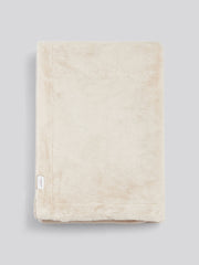 Premium Fur-Style Throw Silver Birch