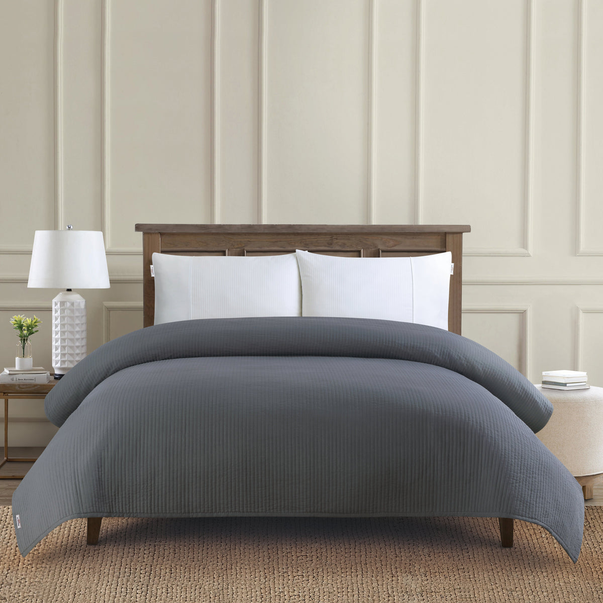 Channel Row Quilted Bedspread Tornado