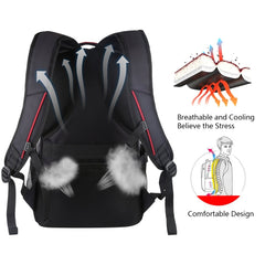 HAWEEL Foldable Removable Outdoor Portable Dual Shoulders Laptop Backpack