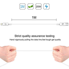 HAWEEL 25W 3A USB-C / Type-C to 8 Pin PD Fast Charging Cable for iPhone, iPad, Cable Length:1m, Type-C to 8 Pin 1m