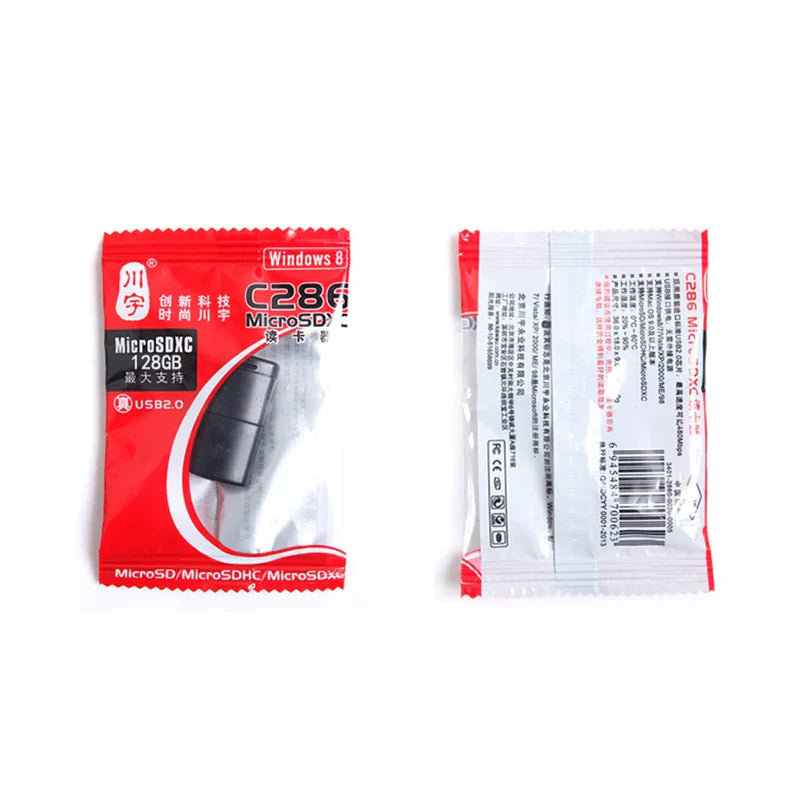 Eliteridegear Kawau Micro SD Card Reader 2.0 USB adapter with TF card slot, supporting up to 128GB memory cards.