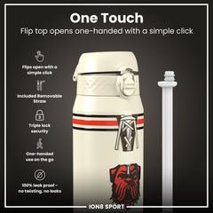 NFL x ION8 Insulated Steel Water Bottle, NFL Browns, 750ml (24oz)