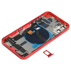 Battery Back Cover Assembly (with Side Keys & Speaker Ringer Buzzer & Motor & Camera Lens & Card Tray & Power Button + Volume Button + Charging Port & Wireless Charging Module) for iPhone 12, For iPhone 12(Assembly)