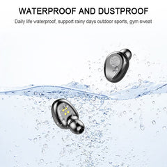 F9 TWS V5.0 Touch Control Binaural Wireless Bluetooth Headset with Charging Case and Digital Display, F9