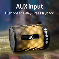 T&G TG155 Bluetooth 4.2 Mini Portable Wireless Bluetooth Speaker with Colorful Lights