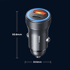 REMAX RCC335 Seaya Series 2 in 1 Car 30W PD Fast Charger, RCC335
