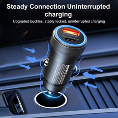 REMAX RCC335 Seaya Series 2 in 1 Car 30W PD Fast Charger, RCC335
