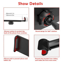 CHZ-06 Retractable Car Backrest Holder for 7-14 inch Mobile Phones / Tablets, CHZ-06