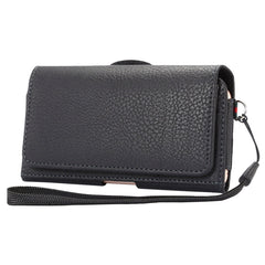 Universal Litchi Texture Vertical Flip Thwartwise PU Leather Case / Waist Bag with Back Splint & Card Slots & 15cm Lanyard for  iPhone 8 & 7  & 6s & 6, Galaxy SIV & SIII, Xiaomi Redmi 3 & 3X, Size: 14.3 x 7.5 x 1.5 cm