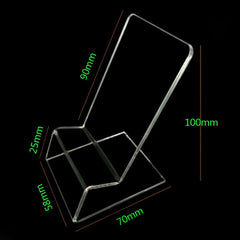 10 PCS Acrylic Mobile Phone Display Stand Holder, 10 PCS(Transparent)