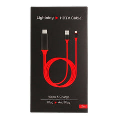8 Pin Male to HDMI & USB Male Adapter Cable, Length: 2m, 8 Pin Male