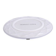DC5V Input Diamond Qi Standard Fast Charging Wireless Charger, Cable Length: 1m, DC5V, DC5V Black