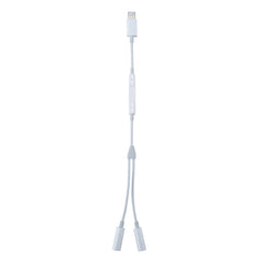MH026 8 Pin Male to Dual 3.5mm Female Headphone Jack Wire Control Audio Adapter